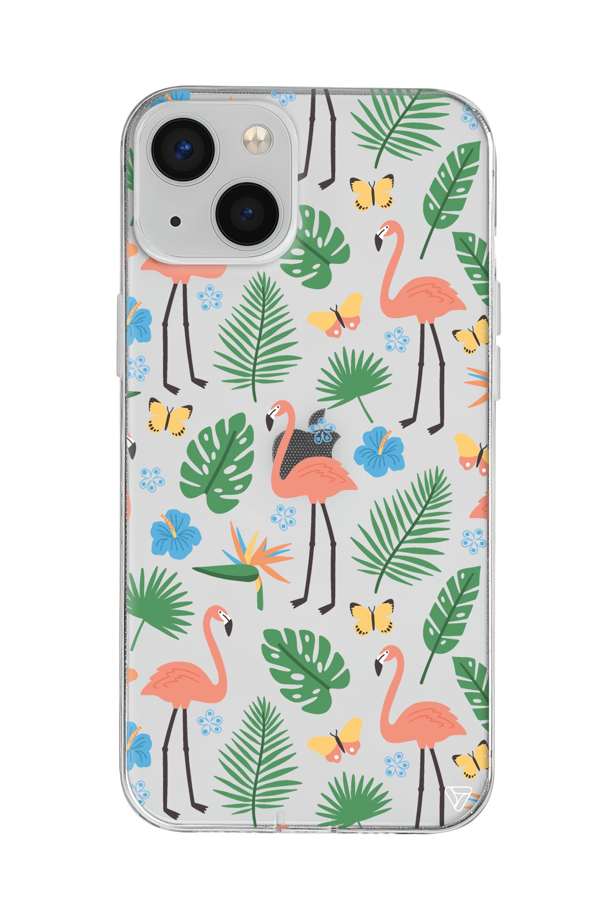 Tropik Flamingo Lansman Model İçi Kadife Silikon Telefon Kılıfı – Plus Serisine Özel