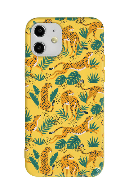 Leoparlar Lansman Model İçi Kadife Silikon Telefon Kılıfı