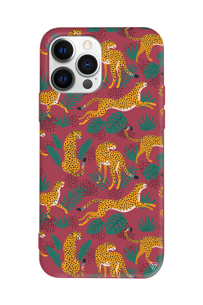 Leoparlar Lansman Model İçi Kadife Silikon Telefon Kılıfı