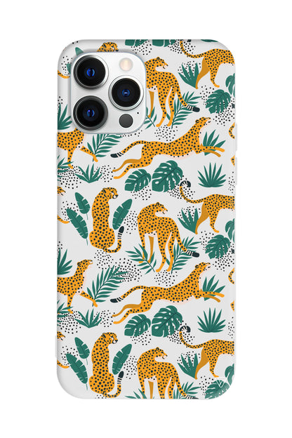 Leoparlar Lansman Model İçi Kadife Silikon Telefon Kılıfı