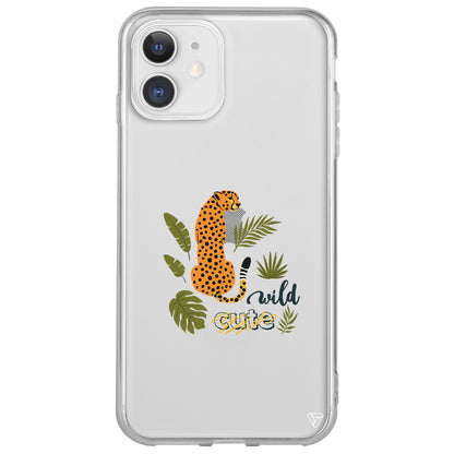 Vahsi Leopar Lansman Model İçi Kadife Silikon Telefon Kılıfı