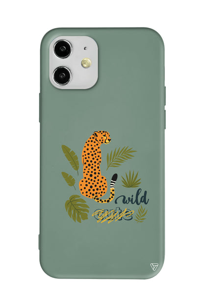 Vahsi Leopar Lansman Model İçi Kadife Silikon Telefon Kılıfı