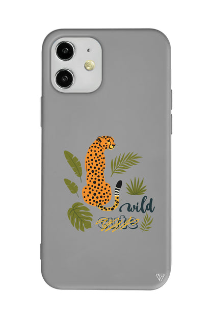 Vahsi Leopar Lansman Model İçi Kadife Silikon Telefon Kılıfı