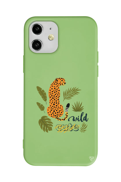 Vahsi Leopar Lansman Model İçi Kadife Silikon Telefon Kılıfı