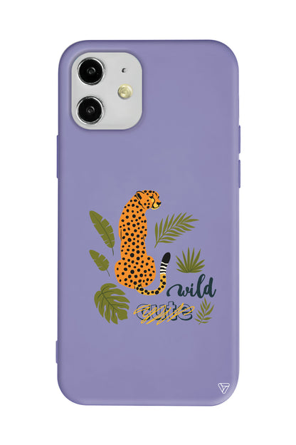 Vahsi Leopar Lansman Model İçi Kadife Silikon Telefon Kılıfı