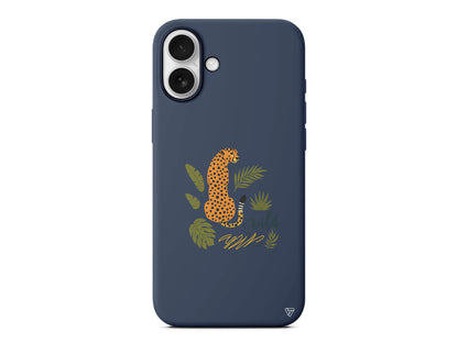 Vahsi Leopar Lansman Model İçi Kadife Silikon Telefon Kılıfı