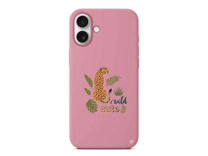 Vahsi Leopar Lansman Model İçi Kadife Silikon Telefon Kılıfı