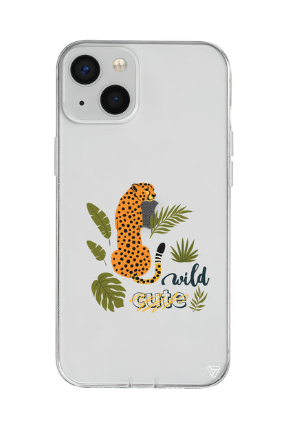 Vahsi Leopar Lansman Model İçi Kadife Silikon Telefon Kılıfı