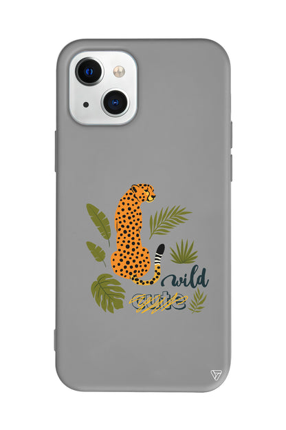 Vahsi Leopar Lansman Model İçi Kadife Silikon Telefon Kılıfı