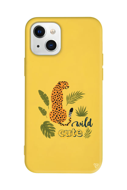 Vahsi Leopar Lansman Model İçi Kadife Silikon Telefon Kılıfı
