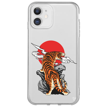 Kükreyen Leopar Lansman Model İçi Kadife Silikon Telefon Kılıfı