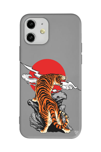 Kükreyen Leopar Lansman Model İçi Kadife Silikon Telefon Kılıfı