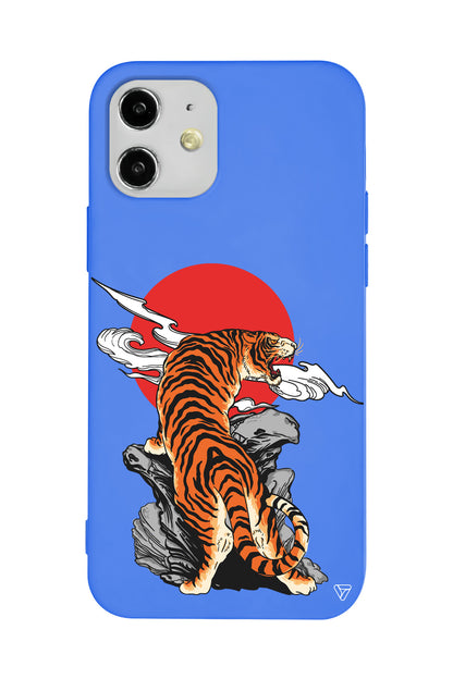 Kükreyen Leopar Lansman Model İçi Kadife Silikon Telefon Kılıfı