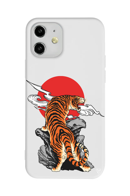 Kükreyen Leopar Lansman Model İçi Kadife Silikon Telefon Kılıfı