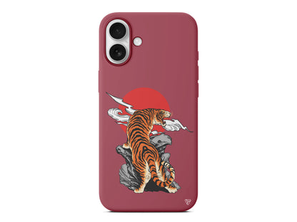 Kükreyen Leopar Lansman Model İçi Kadife Silikon Telefon Kılıfı