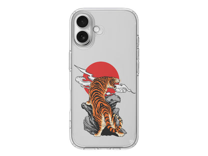 Kükreyen Leopar Lansman Model İçi Kadife Silikon Telefon Kılıfı