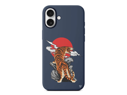 Kükreyen Leopar Lansman Model İçi Kadife Silikon Telefon Kılıfı