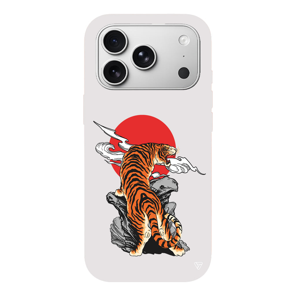 Kükreyen Leopar Lansman Model İçi Kadife Silikon Telefon Kılıfı