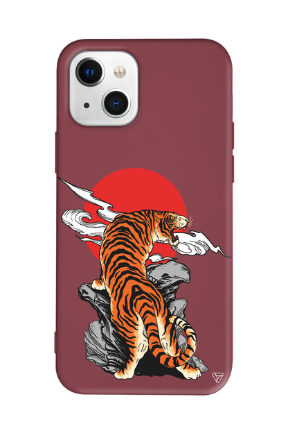 Kükreyen Leopar Lansman Model İçi Kadife Silikon Telefon Kılıfı