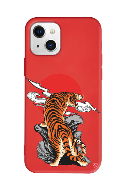 Kükreyen Leopar Lansman Model İçi Kadife Silikon Telefon Kılıfı – Plus Serisine Özel