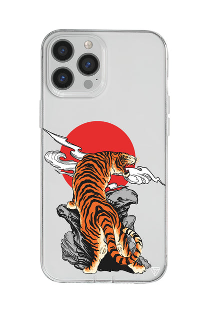 Kükreyen Leopar Lansman Model İçi Kadife Silikon Telefon Kılıfı