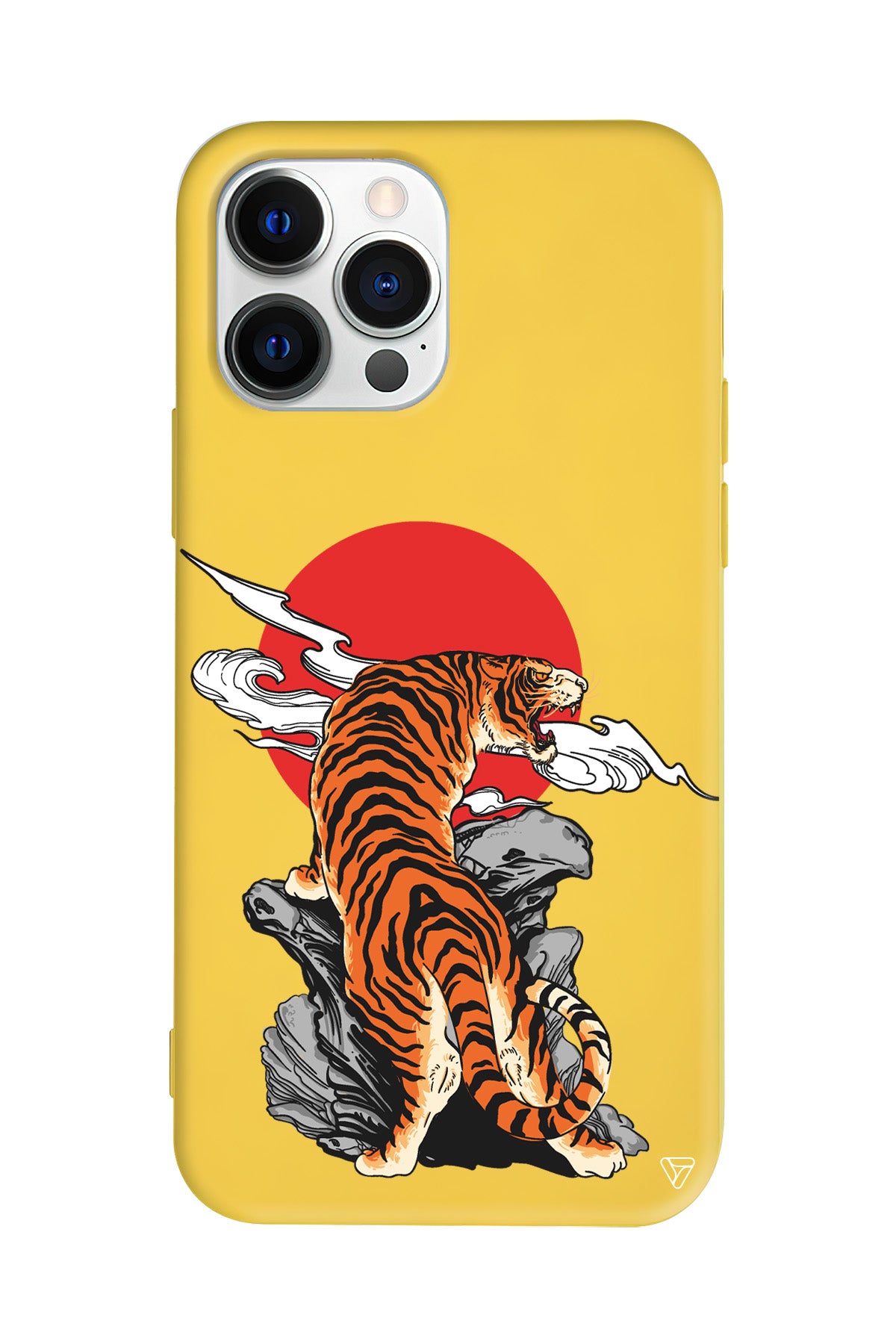 Kükreyen Leopar Lansman Model İçi Kadife Silikon Telefon Kılıfı