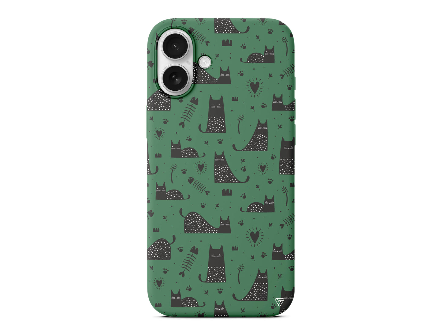 Balık ve Kedi Lansman Model İçi Kadife Silikon Telefon Kılıfı