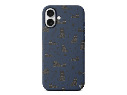 Balık ve Kedi Lansman Model İçi Kadife Silikon Telefon Kılıfı