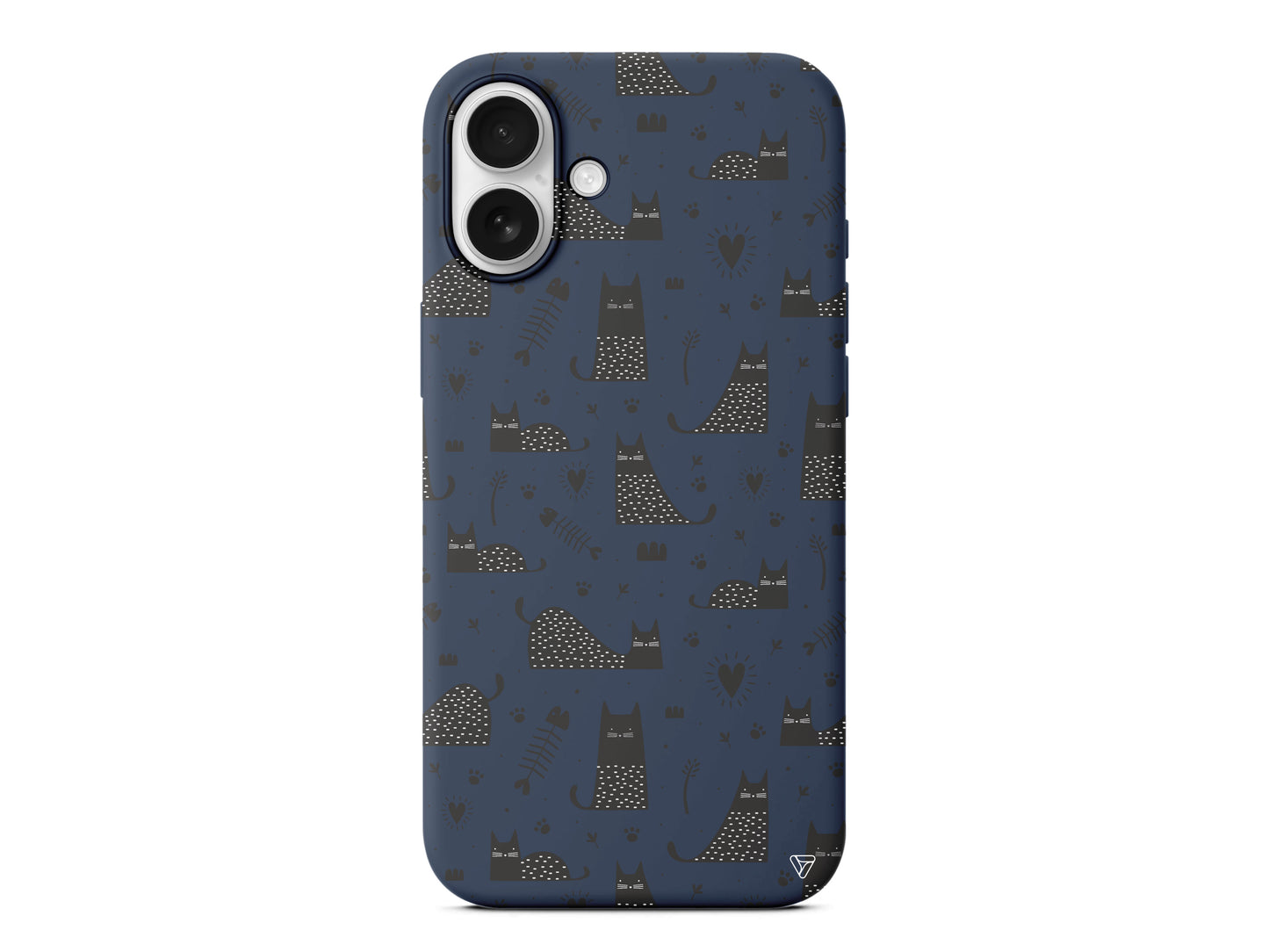 Balık ve Kedi Lansman Model İçi Kadife Silikon Telefon Kılıfı – Plus Serisine Özel