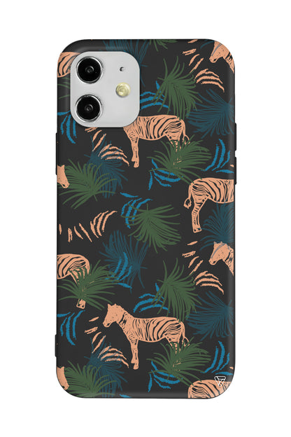 Zebralar Lansman Model İçi Kadife Silikon Telefon Kılıfı