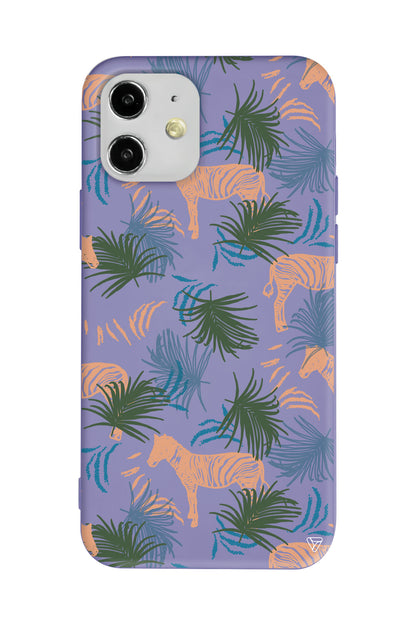 Zebralar Lansman Model İçi Kadife Silikon Telefon Kılıfı