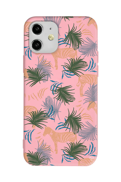 Zebralar Lansman Model İçi Kadife Silikon Telefon Kılıfı