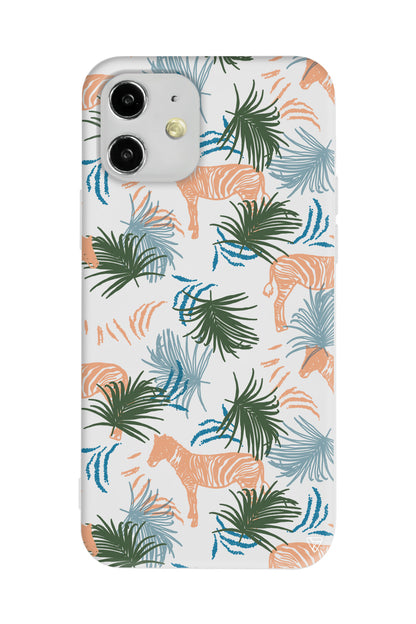 Zebralar Lansman Model İçi Kadife Silikon Telefon Kılıfı