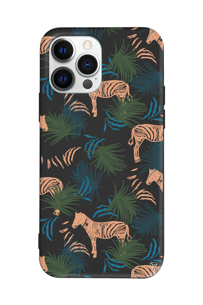 Zebralar Lansman Model İçi Kadife Silikon Telefon Kılıfı