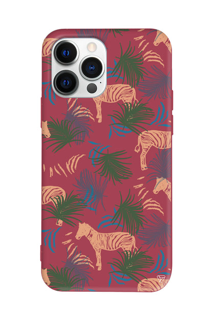 Zebralar Lansman Model İçi Kadife Silikon Telefon Kılıfı