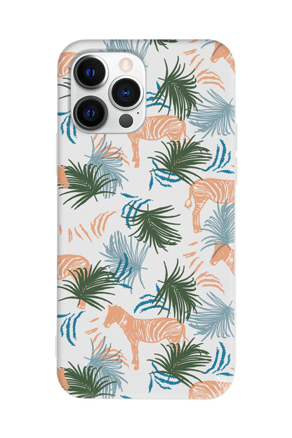 Zebralar Lansman Model İçi Kadife Silikon Telefon Kılıfı