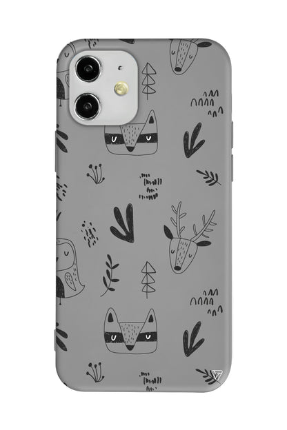 Alaska Hayvanlari Lansman Model İçi Kadife Silikon Telefon Kılıfı