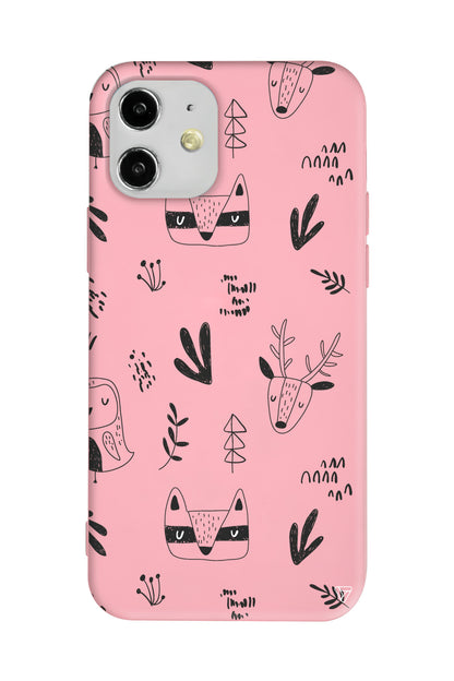 Alaska Hayvanlari Lansman Model İçi Kadife Silikon Telefon Kılıfı