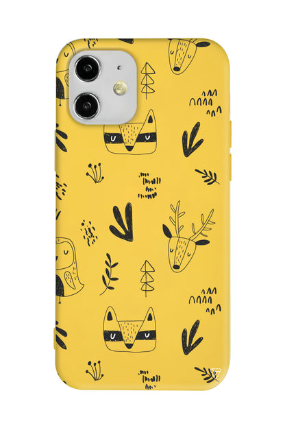 Alaska Hayvanlari Lansman Model İçi Kadife Silikon Telefon Kılıfı