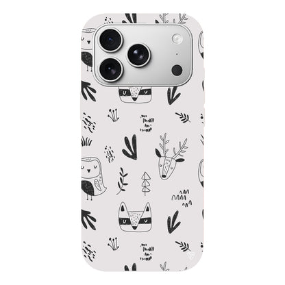 Alaska Hayvanlari Lansman Model İçi Kadife Silikon Telefon Kılıfı