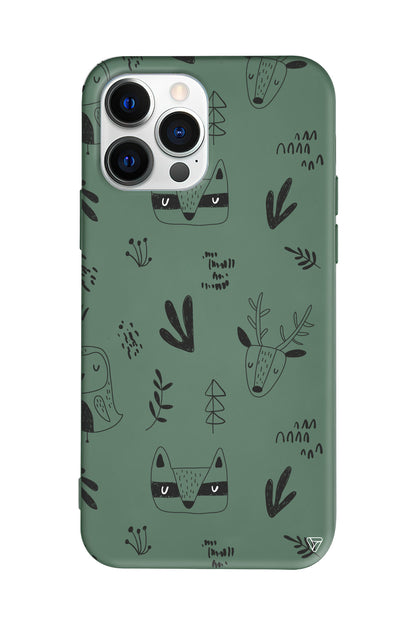 Alaska Hayvanlari Lansman Model İçi Kadife Silikon Telefon Kılıfı