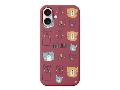 Ayi Portreleri Lansman Model İçi Kadife Silikon Telefon Kılıfı – Plus Serisine Özel