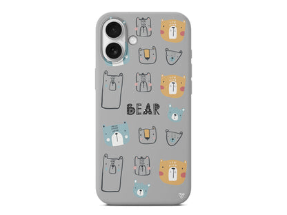 Ayi Portreleri Lansman Model İçi Kadife Silikon Telefon Kılıfı