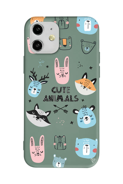 Sevimli Portreler Lansman Model İçi Kadife Silikon Telefon Kılıfı