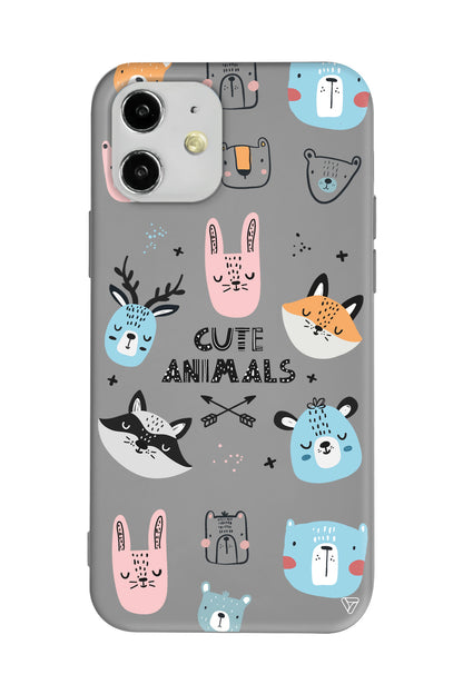 Sevimli Portreler Lansman Model İçi Kadife Silikon Telefon Kılıfı