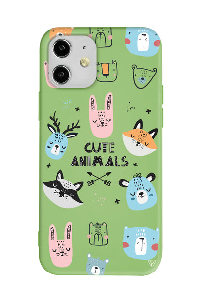 Sevimli Portreler Lansman Model İçi Kadife Silikon Telefon Kılıfı