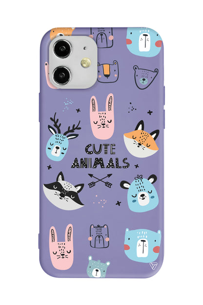 Sevimli Portreler Lansman Model İçi Kadife Silikon Telefon Kılıfı