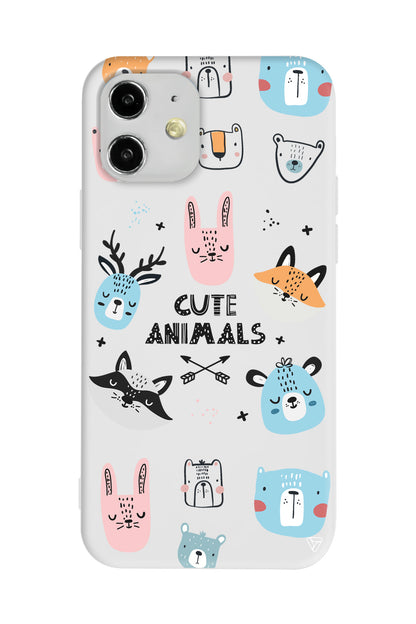 Sevimli Portreler Lansman Model İçi Kadife Silikon Telefon Kılıfı