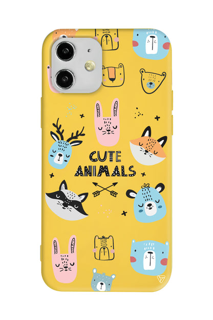 Sevimli Portreler Lansman Model İçi Kadife Silikon Telefon Kılıfı