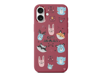 Sevimli Portreler Lansman Model İçi Kadife Silikon Telefon Kılıfı – Plus Serisine Özel